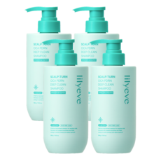 릴리이브 두피 비듬 클리닉 스칼프턴 PDRN 딥클린 샴푸, 500g, 4개