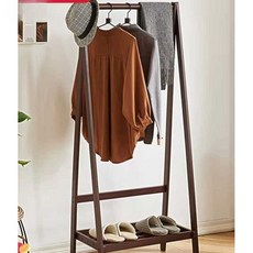 전신거울 행거 옷장 수납 피팅 침실 틈새 철제 장롱 옷걸이, 600mm 3단 월넛