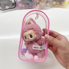 칠시 라부부 인형 PVC 케이스, 핑크, 1개