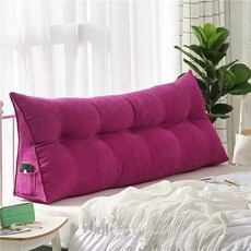 빅쿠션 패브릭 침대헤드150 파인그린 대형베개, 토갈로레드