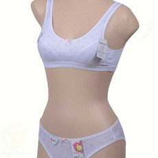 주니어 브라팬티세트 샤통 구름패턴 밴드형 1단계 스포츠 1세트