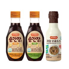 [아이배냇] 양념세트 순간장 국물 비빔 저당 굴소스, 1세트, 610g, 저당 굴소스+간장(비빔용+국물용)