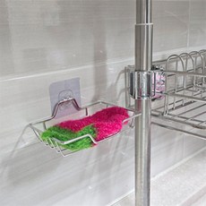 룸1602 부착식 스테인레스 거치대 스텐비누거치대