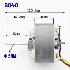 220V 레인지 후드 교체용 모터 S84 6825/6830/6840 모델용 주방 배기 팬 블로워 3단 속도 회전, 03 6840