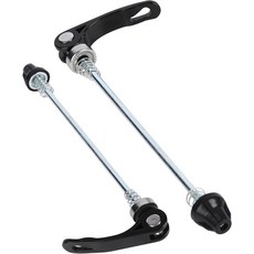 자전거 퀵 릴리스 꼬치 세트 산악도로MTB 자전거용 앞바퀴 및 뒷바퀴 축 내구성 있는 허브 구성 요소 효율적인 휠 교체 안전한 승차감에 이상적입니다, 02 RED only rear