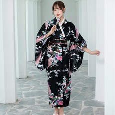 蘿莉娃娃的黑孔雀浴衣Cosplay 3P套裝 COS1298