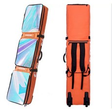 바퀴달린 스키가방 스노보드 분리식 장비 보관함 캐리어, O. 오렌지(160~173cm)