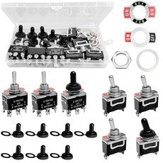7개 로커 토글 스위치 미니어처 토글 스위치 15A/250VAC 2 핀 3 핀 ON/OFF 토글 스위치 서브 미니어처 자동차 용 로커 스위치 아두이노 트럭 보트