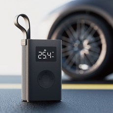 便攜式充氣泵，輕巧便攜，精準壓力檢測，多功能用途，數位顯示螢幕, 1個