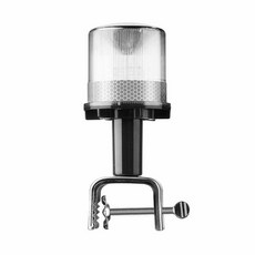 태양광 LED 경광등 선박용 비콘 폭발등 교통 점멸등, 화이트 플래시+장시간 밝기, 1개