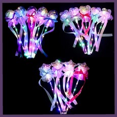 LED 투명볼 스틱 파티 이벤트 발광 응원봉 빛나는스틱, 1개, 별