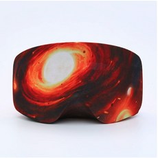 滑雪鏡收納套，山峰設計，柔軟保護，輕巧便攜, 宇宙, 1個