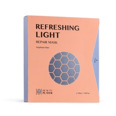 BEAUTY PLAYER 喚能發光修護面膜 石墨烯纖維, 1組