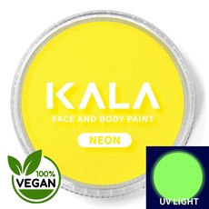 KALA 페이스페인팅 바디페인팅 수성물감 단색 싱글(30g) 아트마스크 입시용 축제 행사 할로윈 코스프레, KALA-UvNeon03Yellow
