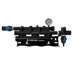 愛惠浦3聯濾頭四聯濾頭座 4聯濾頭四道大流量淨水器三頭四頭過濾器，接頭六分內牙 不含濾芯, 1個, 三聯濾頭