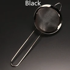 바 스트레이너 스프링 칵테일 스트레이너 스테인레스 스틸 디럭스 스트레이너 바 도구, 기타, 37 Black 23.3cm