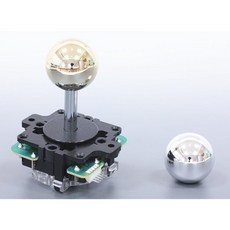 Sanwa Denshi 산와전자 JLF-TP-8YT-SK-AG 조이스틱 레버 실버, 1개, シルバー