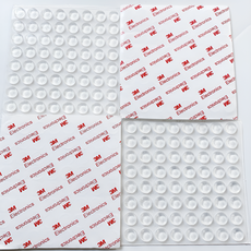 찍힘 미끄럼방지 실리콘 원형 스티커 100개입원형스티커 찍힘방지 투명패드, 1개