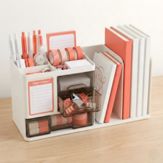 리니코 공간활용 깔끔수납 올인원 서랍 책상 정리함, 1개, 화이트