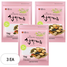 류씨네 찹쌀가루, 1kg, 3개