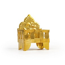 Tarini Gallery 황동 Singhasan Throne Pital Asan Temple for God를 위한 아이돌 조각상 (디자인-1), 디자인-1