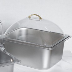PC 밧드 투명 2분의 1 돔 뚜껑 325x265mm 단품, 투명 1/2 (32.5x26.5cm)_돔 뚜껑, 1개
