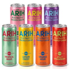 아리 포스트바이오틱 에너지 드링크 355ml 7종 혼합 각 1개씩, 7개입, 355g