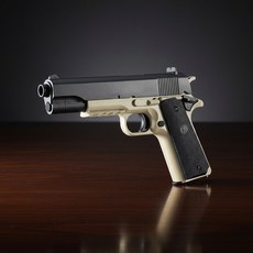 N24 아카데미 M1911A1 TAN 에어 핸드건 17218T 탄 버전 장난감, 1개