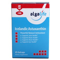 ALGALIFE USA 冰島蝦紅素4mg萃取軟膠囊, 45顆, 1盒