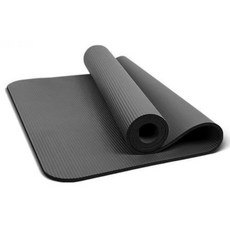 딜하우스 요가 매트 두툼한 초보자 와이드 롱 남녀 댄스 매트 미끄럼 방지, 1개, 블랙