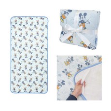 일본 정품 디즈니 싱글 쿨매트 여름 침대패드, 블루