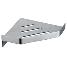 鑽石型加厚毛絲角落架18.20cm（免打孔）浴室收納置物架, 毛絲, 1個