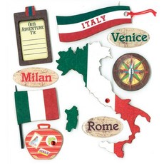 K&Company 이탈리아 데스티네이션 그랜드 애드히션 스티커 K&Company Italian Destination Grand Adhesions Stickers