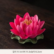 금성여자 연꽃조화 연꽃 조화꽃 연등제작 불교굿즈, 핑크 A, 기본 향