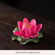 금성여자 연꽃조화 연꽃 조화꽃 연등제작 불교굿즈, 핑크 B, 기본 향