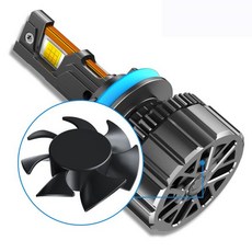 헤드라이트조명20W 9400LM 색상055 자동차 라이트 H4 LED 안개등 HB3 팬 전구 램프, 01 하얀색, 06 H색상