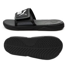 PUMA 魔鬼氈舒適拖鞋 皇家貓, 270, 黑色