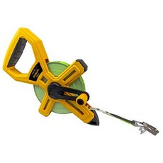 Komelon 8811 패스트 백 오픈 릴 롱 줄자 더블 나일론 코팅 유리 섬유 블레이드 30.5m(100피트) x 1.3cm(1/2인치) 옐로우 화이트, 30.5 m, 섬유 유리 - 30.5m(100피트)