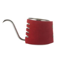 무손잡이 드립포트 350ml 오렌지 커피 주전자 워머, 로즈레드 실버 200ml 뚜껑 없음, 1개, 1L