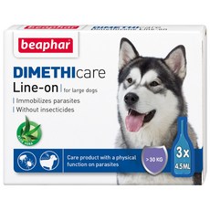 비아파 디메치케어 강아지 진드기 해충차단 스팟온, 대형견용, 3개, 4.5ml