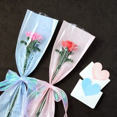 아트박스/에듀팜몰 모루 한송이 카네이션 꽃다발 만들기 DIY 키트, 레드 KIT, 1개