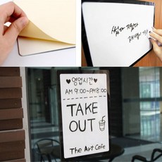 붙이는화이트보드 A3안내메모스티커 벽접착작성마카판