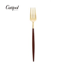 Cutipol GOA 18cm 棕金霧面不銹鋼點心叉 葡萄牙手工餐具, 1個
