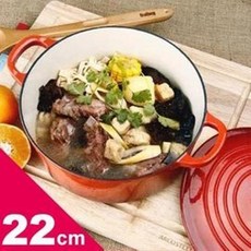 派樂嚴嚴AUSTIN SHINE 琺瑯鑄鐵鍋 22cm 琺瑯鍋 湯鍋 燉鍋 滷鍋 安全提把, 1個