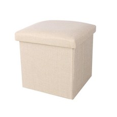 40*25cm 豆綠色收納椅, 1個, 25*25米色-(超取限6個)