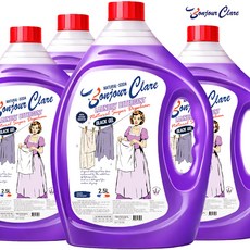 봉쥬르끌레어 블랙젤 액체세제 라벤더향 실내건조 중성세제, 4개, 2.5L