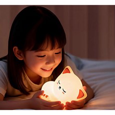 수면 무드등 led 침실 아이방 수유등 붉은귀고양이