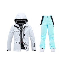 ARCTIC QUEEN 스키복 보드복 상하 세트 방수 커플 남여공용 화이트민트