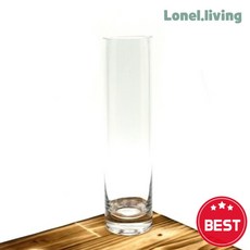 로넬리빙 유리화분 수반 N0520R 긴원형 수경 인테리어 화병 5x20cm