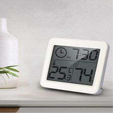 신생아 아기 온습도계 모던 탁상용 시계, 1개